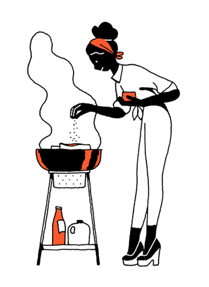 Spots-series-for-The-New-Yorker-magazine-Grill-9-