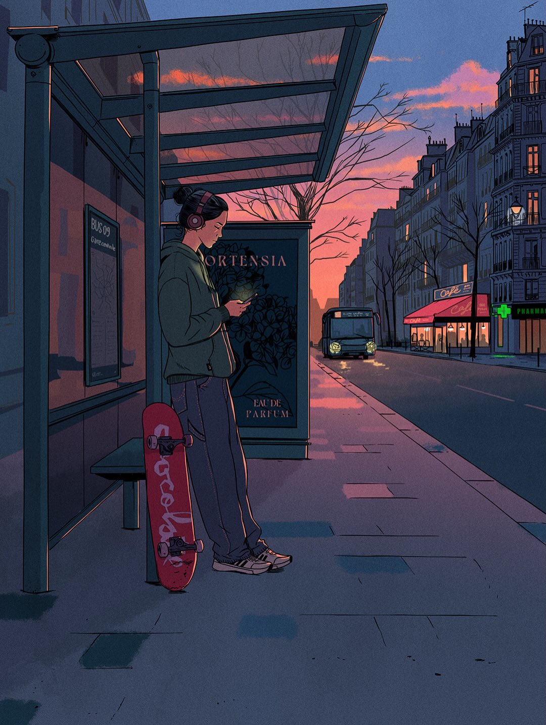 DaCoffeeTime Garance-Illustration-DaCoffeeTime-Summer-dawn